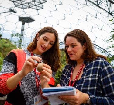 Horticulture students in the Rainforest Biome